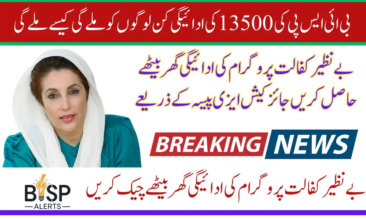 BISP Kafalat 13500 Cash Payment Check Through 8171 Web Portal Latest Update 2025