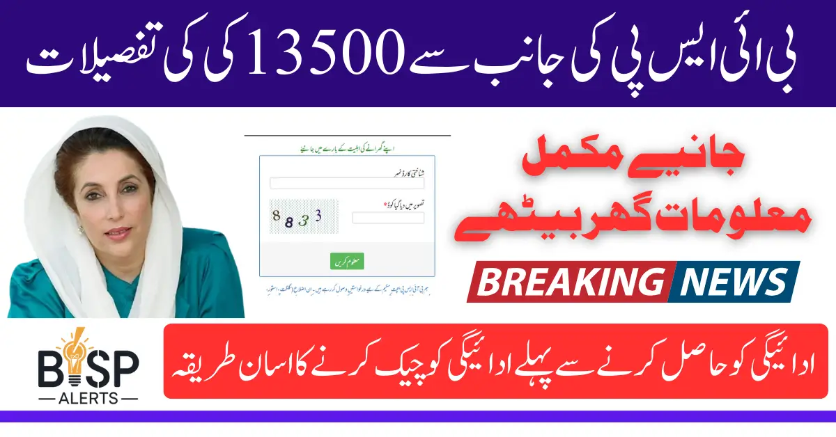 Claim Your 13500 BISP Payment in April 2025 Know Eligibility Status Using Web Portal
