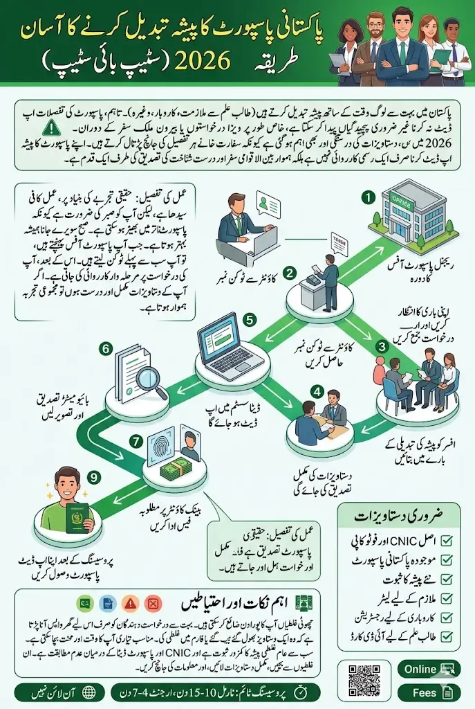 Change Profession Pakistani Passport Simple Process Explained 2026 Step By Step
